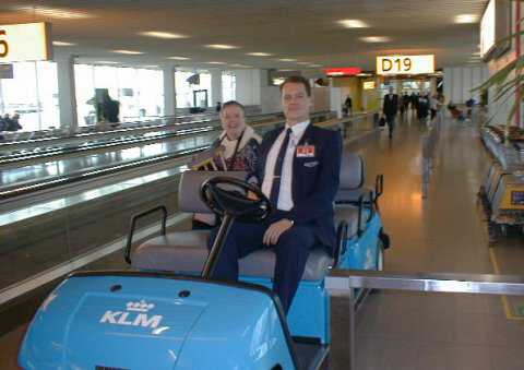 Riding with Tom at Schiphol
