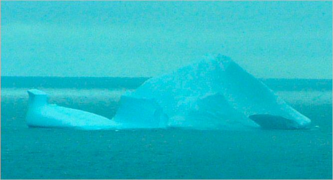 Irminger Havet: The Iceberg passing by
