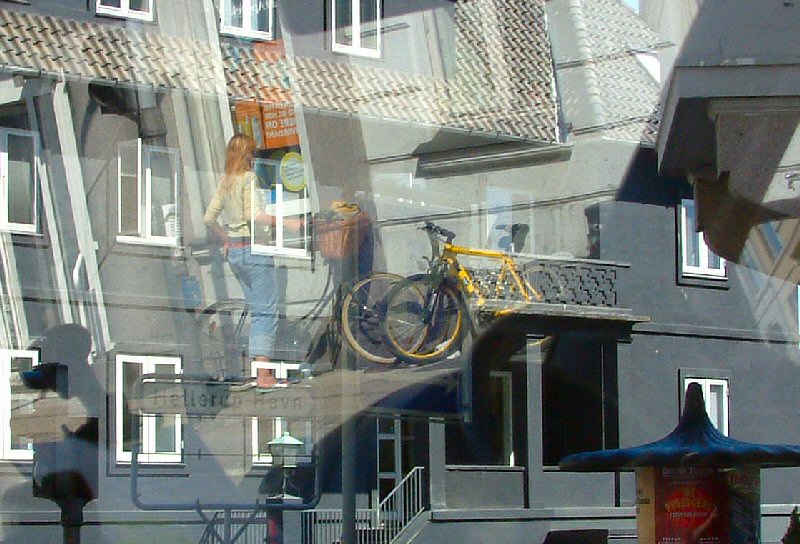 Hellerup Havn: Reflections in a Bus Window