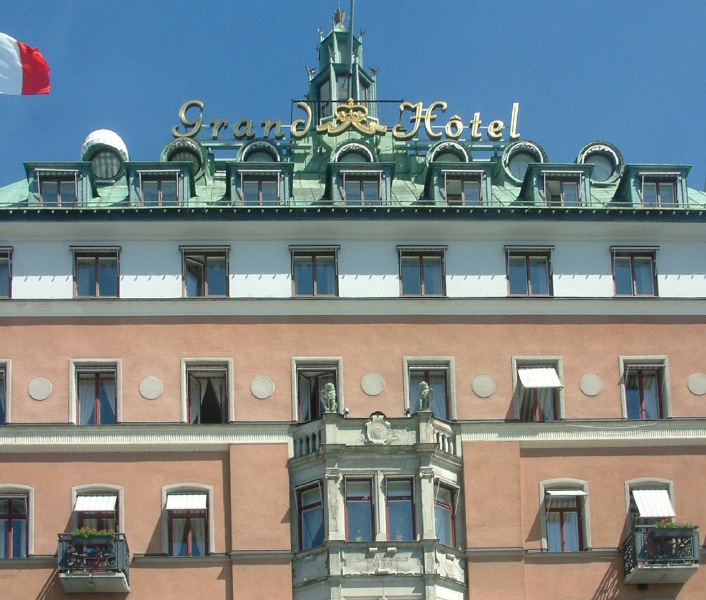 Stockholm: Grand Hôtel closeup