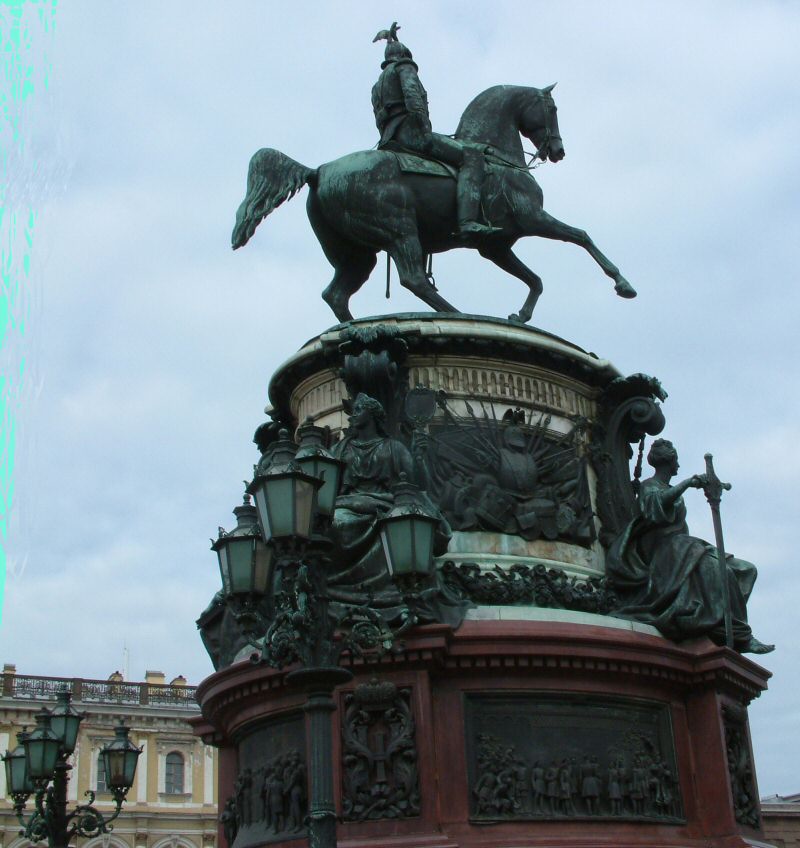 St Petersburg: Isaakievskaya Square Monument to Nicholas I