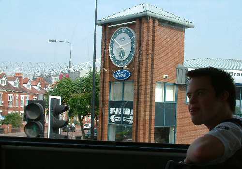 Passing Old Trafford on the bus