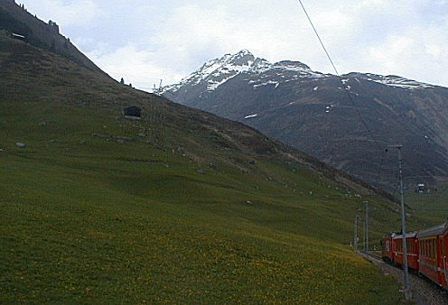 Approaching Disentis from the West