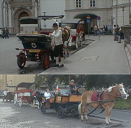 Innsbruck: Horse-drawn landaus
