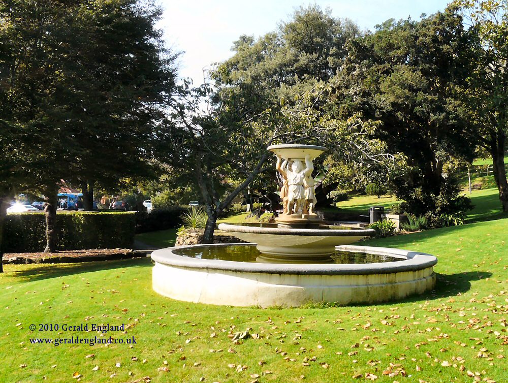 St Brelade: Fountain in the Winston Churchill Memorial Gardens