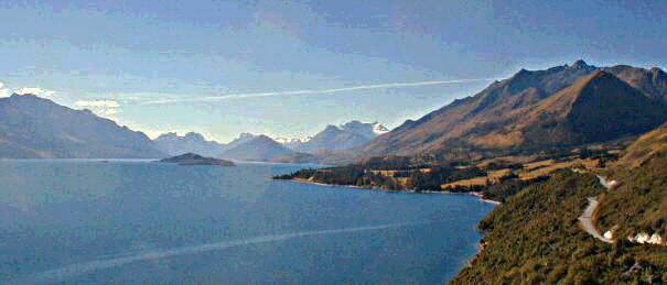 Lake Wakatipu from the Queenstown to Glenorchy Road