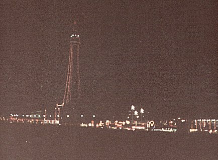 Blackpool: Illuminations from Squire's Gate, October 1985