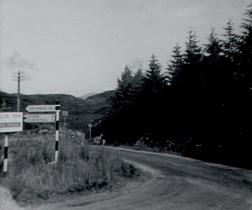 Lochinver: View towards Assynt and Quinag, July 1966