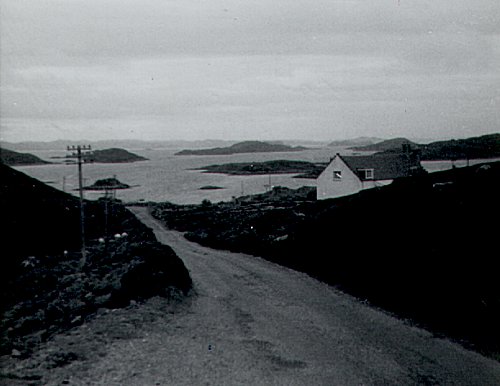 Badcall Bay from the North on A894, July 1966