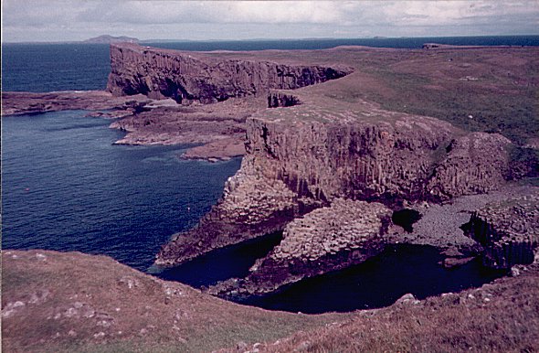 Staffa: view on the island, August 1984