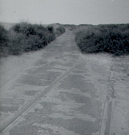 Spurn Point: Looking back up the road, September 1966