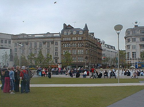 Manchester: Piccadilly Gardens, July 2002