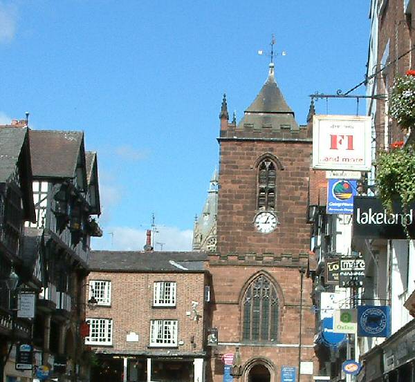 Chester: top of Bridge Street, September 2004