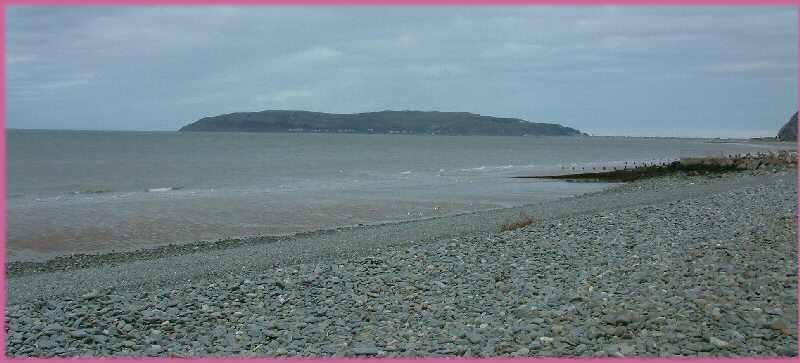 Great Orme from Penmaenmawr Beach, April 2005