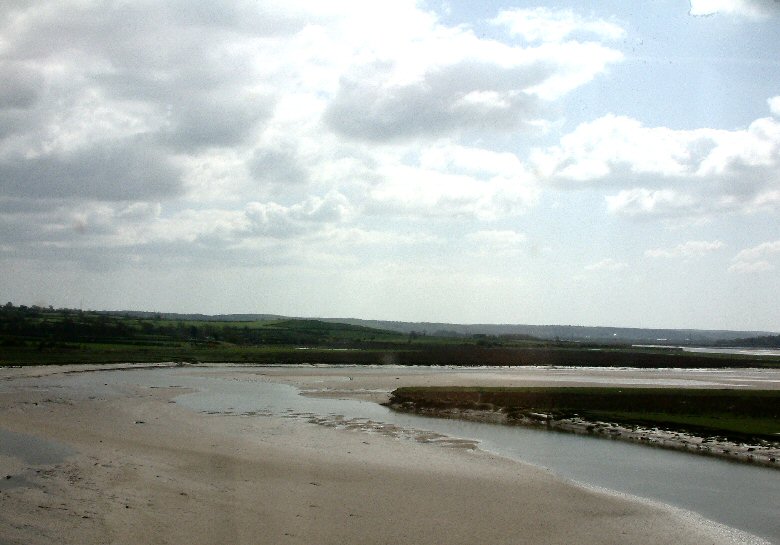 Pontarddulais: River Lougher from Hendy Viaduct, April 2006