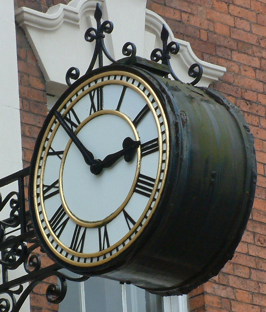 Lichfield: Guildhall Clock, May 2006