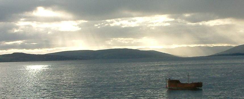 Largs: Sunset over the Firth of Clyde