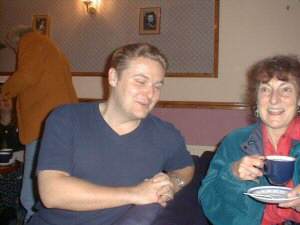 Photo by G. England: Andrew Detheridge and friend