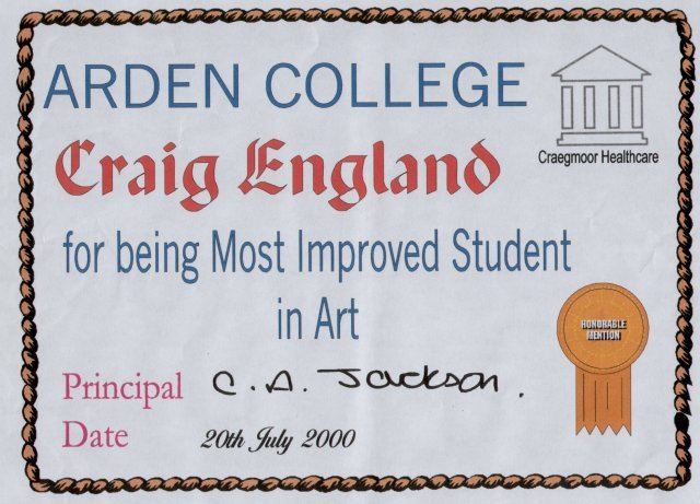 Most Improved Student in Art
