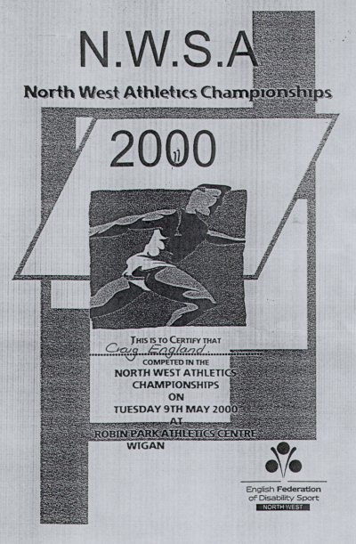 North-West Athlectics Championships, Wigan