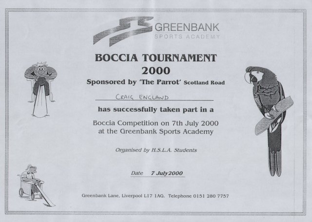 BOCCIA Tournament