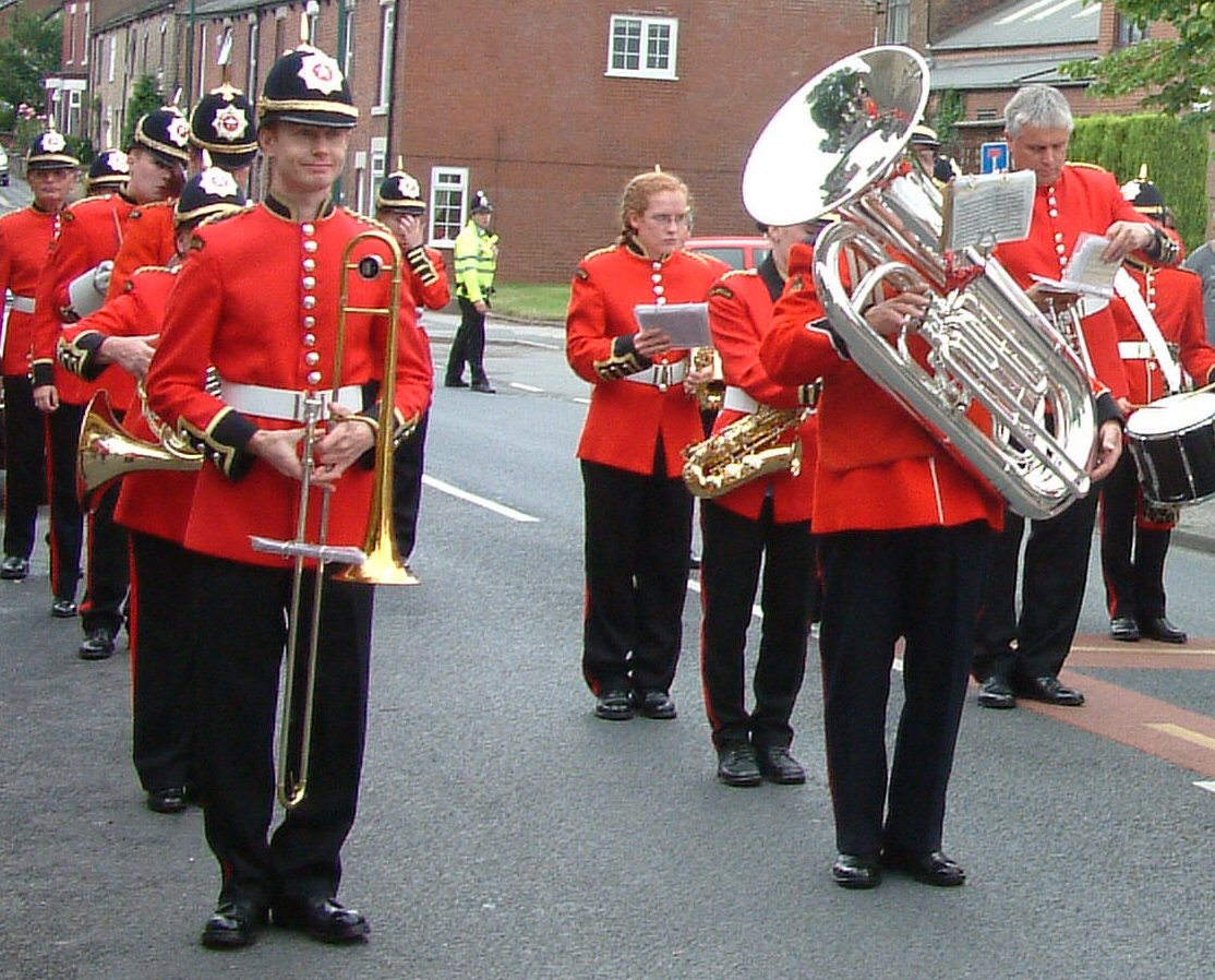 The Adamson's Band ready to return up Stockport Road
